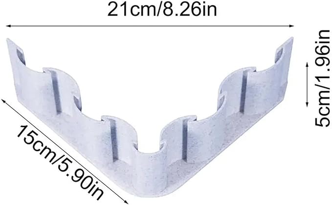 2pcs Aquarium Sand Stone Water Grass Mud Partitions Baffle Plate, Scenery/Decoration to Increase The Layering(V-Shaped)