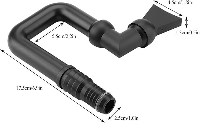 U Return Pipe, Multipurpose U Tube Return Directional Pipe Tube Fish Tank Pump Nozzle for Aquarium Water Pump