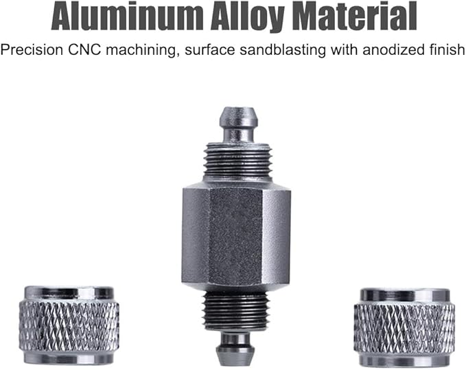 MiOYOOW Aquarium Check Valve, Anti-High-Pressure Fish Tank Air Pump Valves for Air CO2 Line 4MM Hose