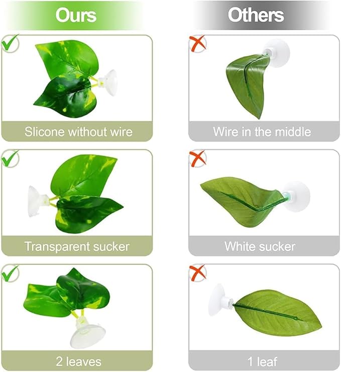 Betta Leaf Hammock Silicone Peace Plant Accessories, Beta Fish Leaf Rest Pad Bed, Beta Tank Decorations (1-Pack)
