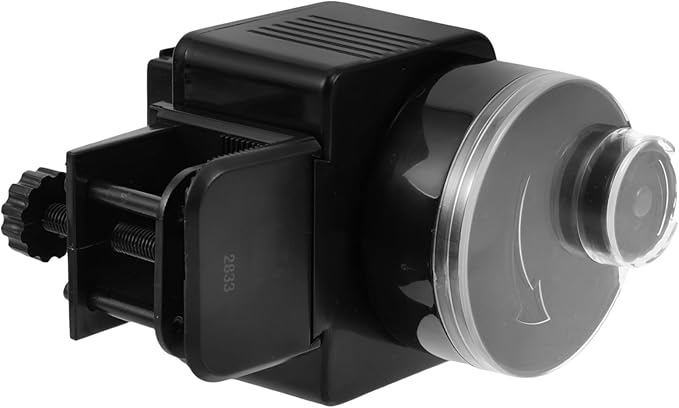BESPORTBLE Automatic Fish Feeder for Aquarium Tank, Timer-Controlled Feeding Machine, Small Automatic Fish Food Dispenser Suitable for Goldfish and Turtles