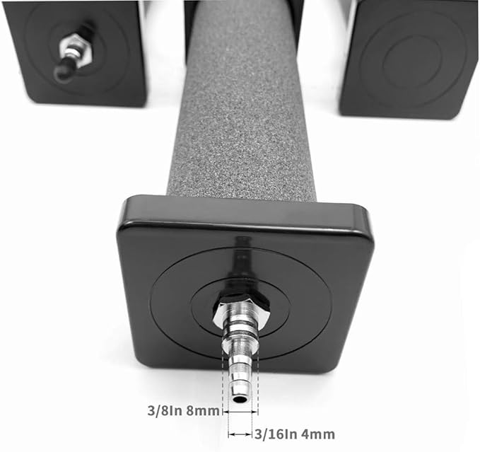 HiSin 5PCS 8 X 2 Inch Cylinder Air Stone for Aquarium & Hydroponics