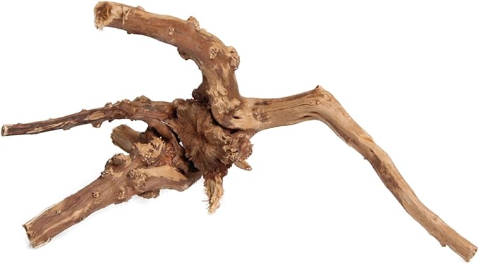 emours Driftwood Branches Reptiles Aquarium Decoration Assorted Size,(5.5-8 inch in Length),4 Pieces (Spider Wood)