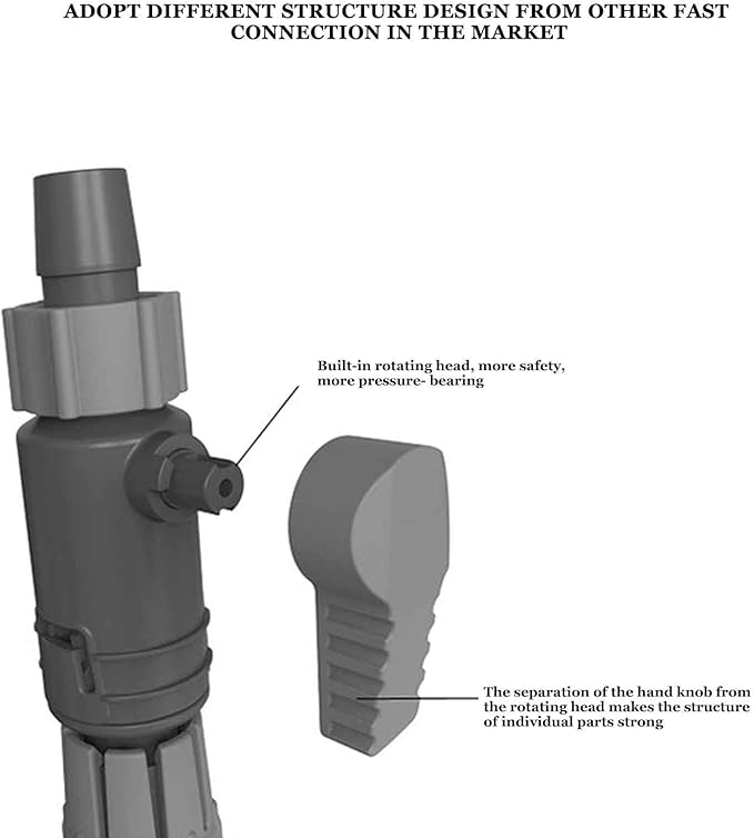 Aquarium Filter Connector Aquarium Water Control Valve Fish Hose Pipe Quick Release Double Tap Connector(/16mm)