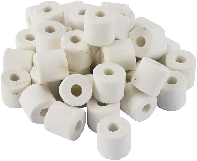 Wave Point 6 lbs Bio Ceramic Rings Aquarium Filter Media in 6 Free Mesh Bags for Freshwater Saltwater Fish Tank Pond Shrimp Canister Filter