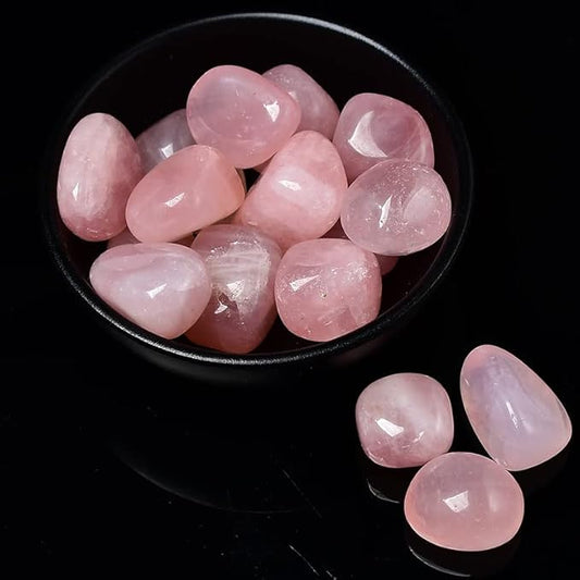 50g Natural Crystal Rolling Stone 27 Color Gravel Specimen Square Polished Stone Aquarium Fish Tank Home Decor,Rose Quartz,50g