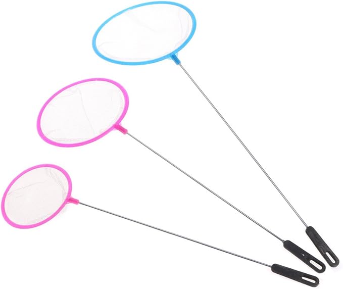Aquarium Fish Net 3 4 4.5 Inches Fine Mesh Skimmer Filter for Small Fish for Catching Net with Handle