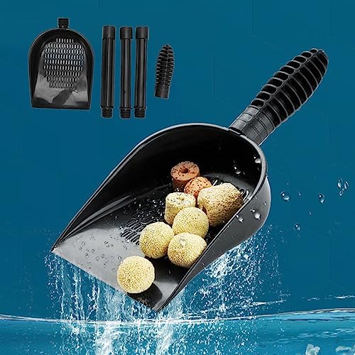 Pssopp Aquarium Sand for, Multifunctional Fish Pet Sand Shovel, Detachable PVC Cleaning Tool with Strainer Design, for Fish Tank Sand Shovel, Pet Litter Shovel