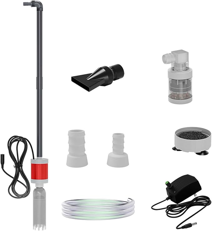Water Change Aquarium Gravels Systems for Sand Maintenance and Water Circulations Control Multifunctional Aquarium Press Type Waste Suction
