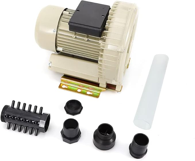 110V High Pressure Commercial Electric Air Pump Aquarium,Hydroponics Aquaculture Fish Pond Air Pump Blower for Aquarium Pond Fish Tank 370W 60m³/h