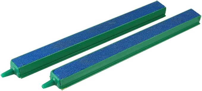 CNZ® Fish Tank Air Bubble 2-Piece Air Stone Bars Green/Blue (8-inch)