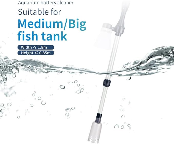 BSLVWG Fish Tank Cleaner Aquarium Gravel Cleaner Electric Fish Tank Cleaning Tools Adjustable Water Flow Aquarium Cleaner Kit Fish Tank Gravel Vacuum for Wash Sand
