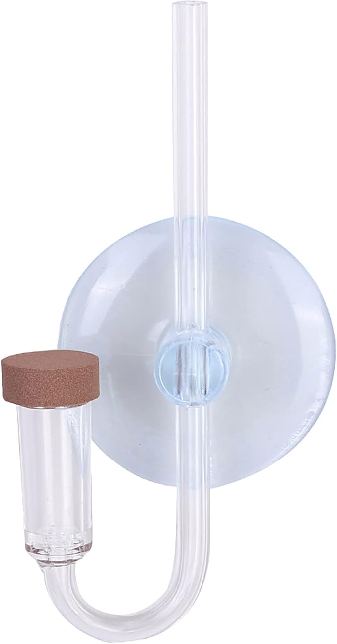 Acrylic Aquarium CO2 Atomizer Diffuser, High Dissolution Rate, Bubble Counter Refiner, with Nano MBKT Technology, for Aquarium Aquatic Plants (S)