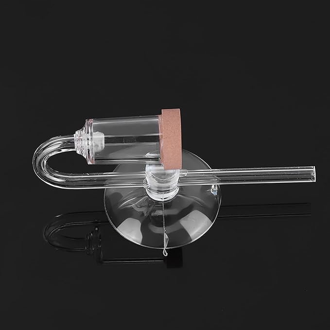 Acrylic Aquarium CO2 Atomizer Diffuser, High Dissolution Rate, Bubble Counter Refiner, with Nano MBKT Technology, for Aquarium Aquatic Plants (M)
