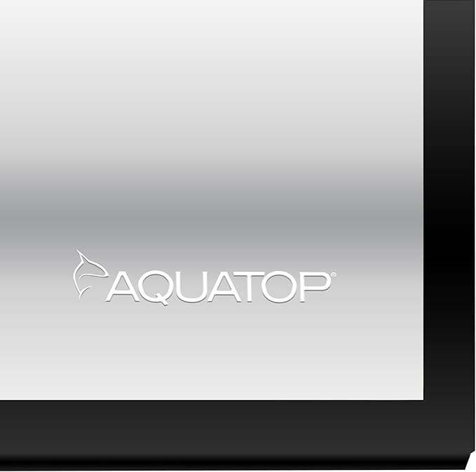 Aquatop EuroStyle Bowfront - 6.1-Gallon Nano Semi-Circle Glass Aquarium, Safe for Freshwater & Saltwater, Desktop Fish Tank, Panoramic, ES-16