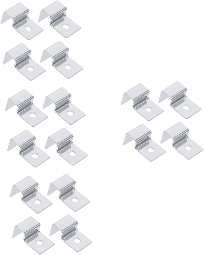 BESPORTBLE 16pcs Stainless Steel Fish Tank Cover Holders Aquarium Lid Racks for Glass Sturdy Support Brackets for Securely Holding Fish Tank Glass