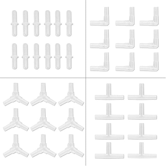 Aquarium Airline Tubing Connectors I T L Y 40pcs Fish Tank Air Tube Adapters for 3/16 '' Air Line Hose