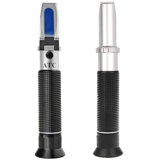 Premium Salinity Refractometer with Automatic Temperature Compensation for Saltwater, Aquarium, Marine Reef Tank Testing - Dual Scale (0-100ppt & 1.000 to 1.070 S.G.)
