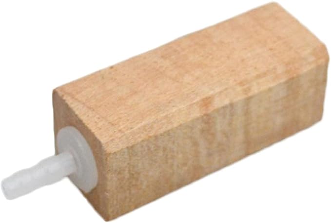 Aquarium Natural Wooden Air Bubble Stone Diffuser Increasing Wood Air Stone for Fish for Pond Smooth Texture