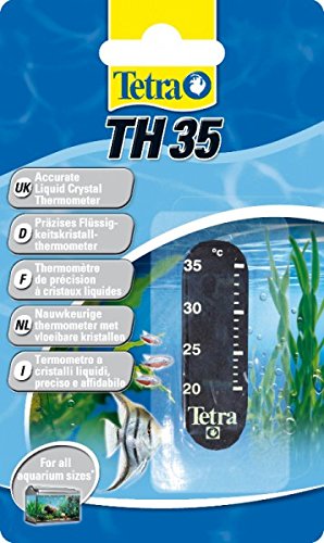 Tetra TH 35 Aquarium Thermometer (Precise Liquid Thermometer for Attaching Outside of Aquarium Panel)