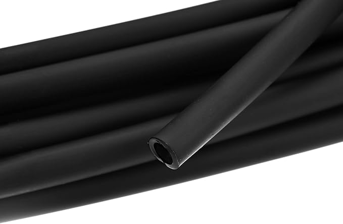 uxcell Aquarium Airline Tubing Hose 5/32" ID 15/64" OD 1Pcs 13.12 Ft Silicone Flexible Airline Tubing for Fish Tank, Terrariums, and Hydroponics, Black