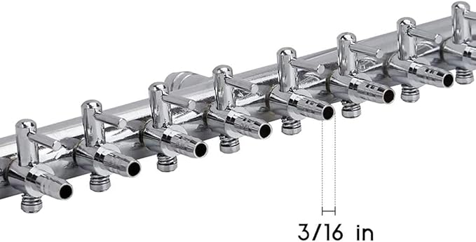 Aquarium Air Valve 10 Way Aquarium Fish Tank Inline Manifold Air Flow Pump Tubing Splitter Lever Control Valve