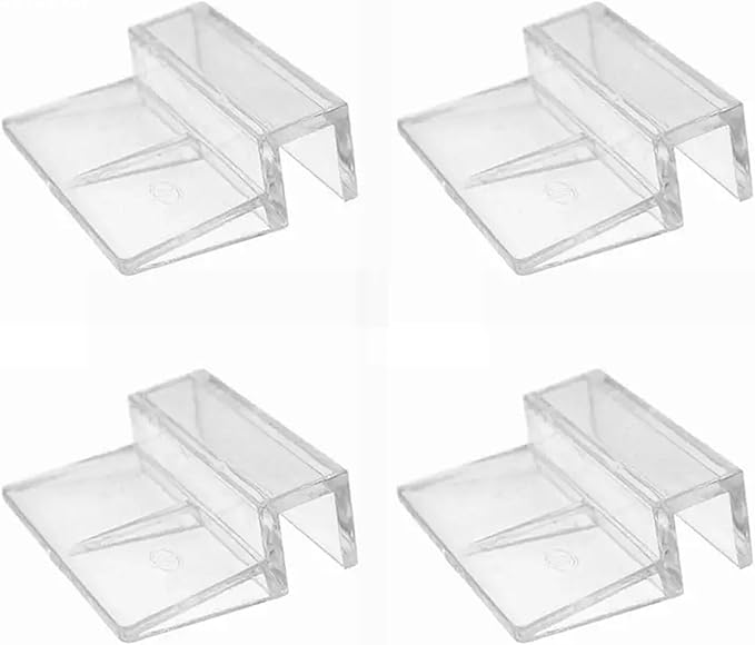 50 Pcs Acrylic Bracket for Rimless Aquarium – Secure Glass Cover Support for Fish Tank Lid(A3)