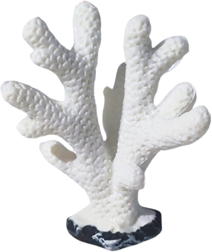 4 Pcs Artificial Coral Plant Aquarium Decorations Decor Artificial Polyresin Colorful Coral Reef Decoration Fish Tank Accessories Aquarium Decor Betta Fish Tank Aquarium Landscape (Style C)