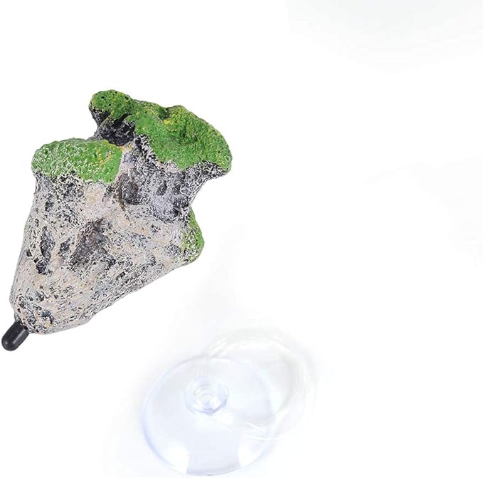 Zerodis Artificial Suspended Rock,Floating Moss Rocks Resin Stone Decorations Flying Suspended Stone Decoration(S)