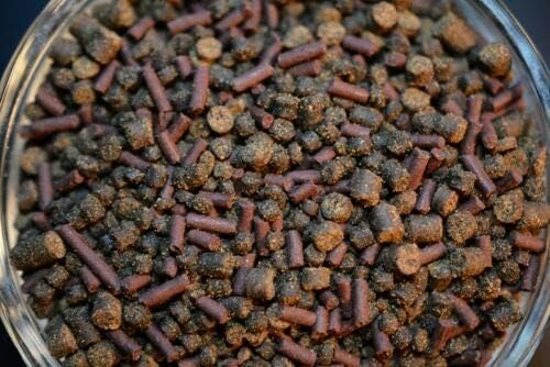 Gourmet Axolotl Soft Food Pellet Mix 3.2mm & 4.0mm & MINI BLOODWORM Sticks (6oz) - A7