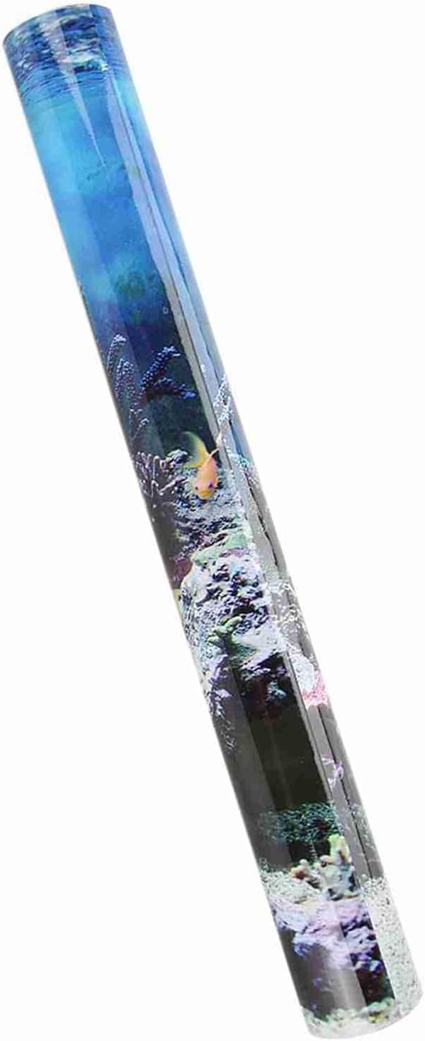 Zerodis Fish Decoration Poster, PVC Adhesive Aquarium Background Picture Corals Backdrop Decorative Paper Corals Aquarium Photography Background Seabed World Backdrop (91x41cm)