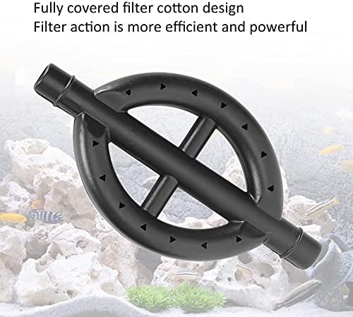 Pssopp Aquarium Filter, Black Aquarium Rain Bar Filter Rain Bar Aquarium Rain Pipe Fish Outflow Pipe Water Cycle Drip Tube Sprayer Pipe