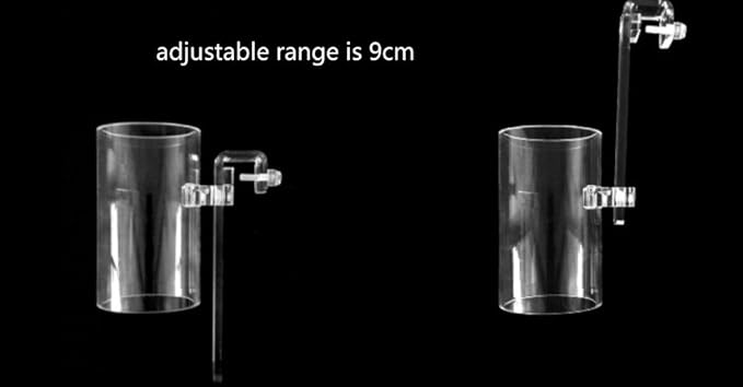 Marine Color Fish Feeder Round Feeder Adjustable Floating Fish Food Automatic Aquarium Feeder Tank Feeder Easy Setup Cleaning Acrylic Made