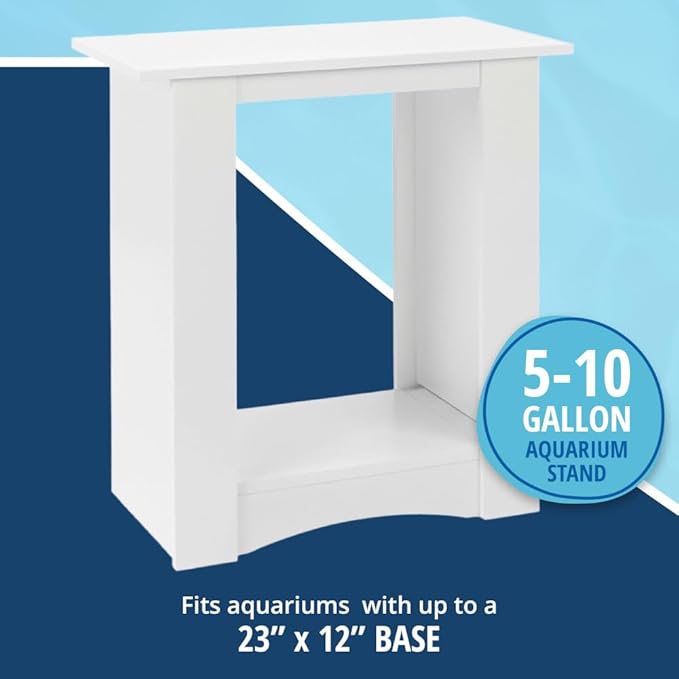 Tetra 5-10 Gallon Fish Tank Stand, Easy To Assemble in Less than 2 Minutes, No Tools Required, Water-Resistant Wood Stand For Freshwater And Saltwater Aquariums, Sturdy Stand Designed For Durability