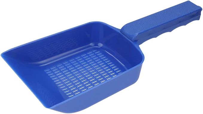 Gavigain Aquarium Sand Shovel, Mesh Drainage Design, Non Slip Handle, Water Draining, for Fish Container Cleaning and Maintenance