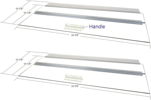Glass Canopy Two PIECE Set for 30 BR, 40 BR, 50, 65, 84 Gallon Tanks 36"x18" for Aquariums with A Center Brace, AM33618