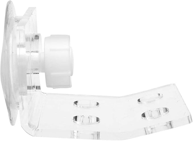 GLOGLOW Racks Holder, 2Pcs Frag Rack Acrylic Aquarium Rack Transparent Fish Bracket Holder Aquarium 4 Holes Front Loading Bending SPS Button Base