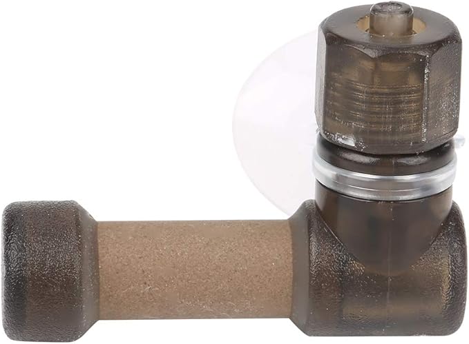CO2 Diffuser for Aquarium, ABS Carbon Dioxide Reactor with Secure Lock System, Reverse Osmosis Diffusion for Planted Tank and Aquatic Environments (S-Brown)
