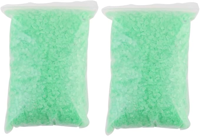 Garneck 2pcs Glass Sand for Landscapes and Aquariums Green Decorative Gravel for Fish Tanks and Crafts of Sand for Creative