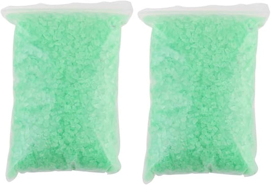 Garneck 2pcs Glass Sand for Landscapes and Aquariums Green Decorative Gravel for Fish Tanks and Crafts of Sand for Creative