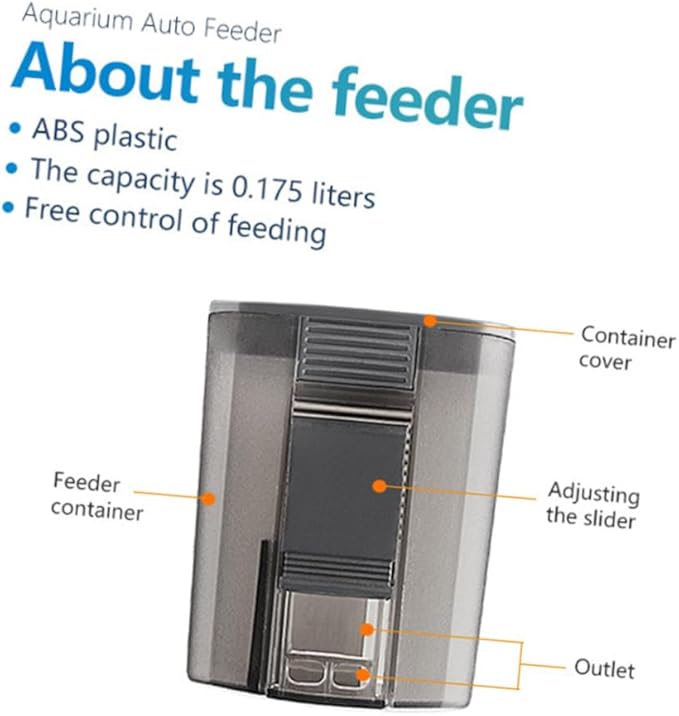HEMOTON Automatic Fish Feeder Timer Aquarium Feeder Fish Tank Accessories for Aquarium