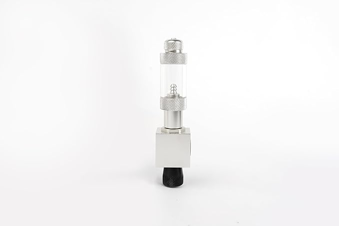 LANDEN AverVita Manifold Block for CO2 Regulator Advance, Expandable Manifold Blocks with Integrated Bubble Counter and Precision Needle Valve