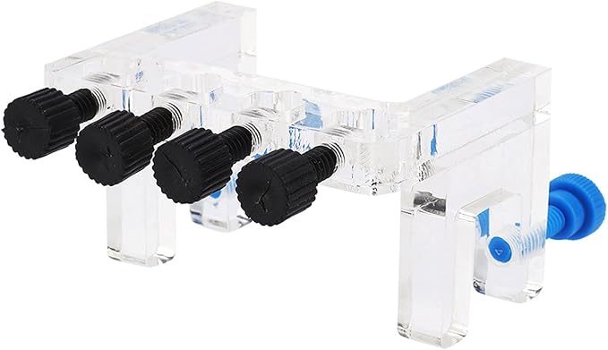 Fydun Aquarium Doser Tubing, Acrylic Aquarium Soft Tube Fixture Holder for Holding Dosing Pump Soft Hose