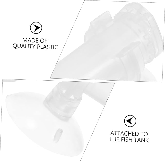 POPETPOP 5PCS Automatic Shrimp Feeder Tube with Suction Cup for Aquarium Mini Shrimp Hatchery Fish Feeding Device Small Fish PET Feeder