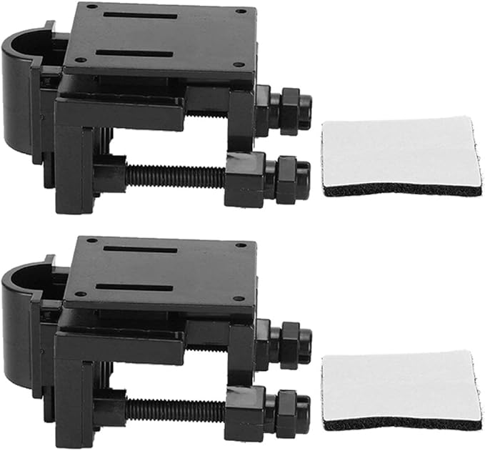 Zerodis Aquarium Tube Clips, 2Pcs Fish Water Pipe Holders Clamps Multifunction Plastic Adjustable Fish Mounting Clip for Tube Dia Within 18mm
