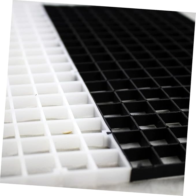 STOBOK 1 Set Fish Tank Divider Panel Aquarium Isolate Board Egg Crate Grid Divider Grid Bottom Drip Tray Cover with Suction Cup for Shrimp Breeding Transparent