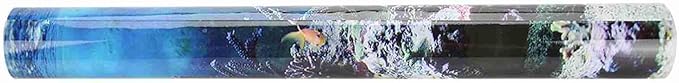 Zerodis Fish Decoration Poster, PVC Adhesive Aquarium Background Picture Corals Backdrop Decorative Paper Corals Aquarium Photography Background Seabed World Backdrop (91x41cm)