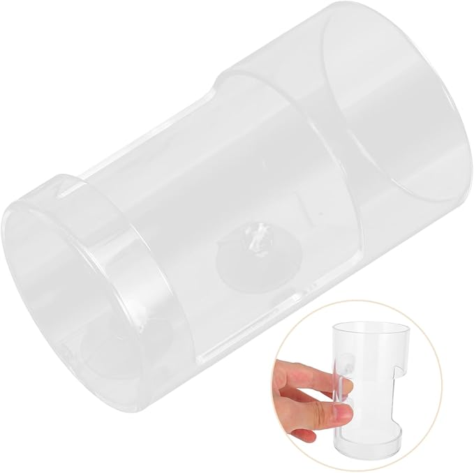 Happyyami Acrylic Fish Feeder Dish Strong Suction Cup Automatic Aquarium Feeding for Fish Shrimp and Snails Durable and User-Friendly Design