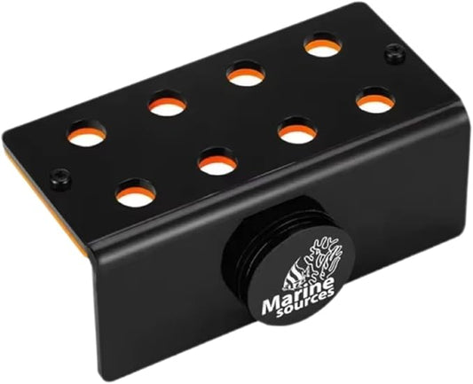 Marine Sources Aquarium Clear Acrylic Coral Frag Plugs Rack Holder SPS Coral Support Seawater Fish Tank Accessories Magnetic (CRB-M-G4)