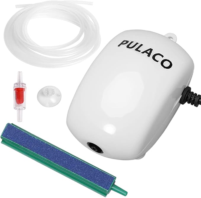 PULACO Aquarium Air Pump and Small Aquarium Filter